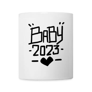 Bébé 2023 - Naissance Enceinte 2023 Grossesse - Mug blanc - blanc - Devant