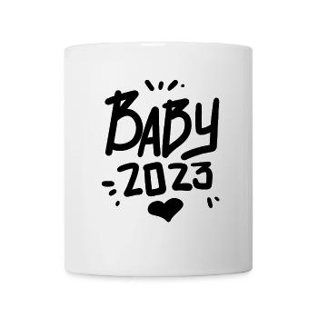 Baby 2023 - Geburt Schwanger 2023 - Tasse - Weiß - Vorne