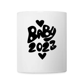 Baby 2023 - Neugeborenes 2023 Baby Geschenk - Tasse - Weiß - Vorne