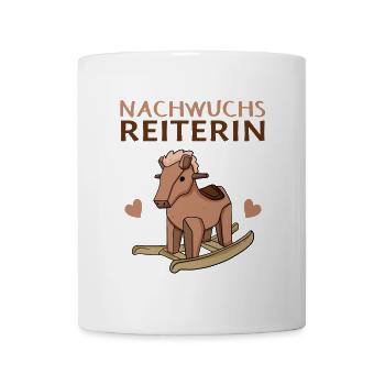 Baby Pferd Reiten Spruch - Tasse - Weiß - Vorne