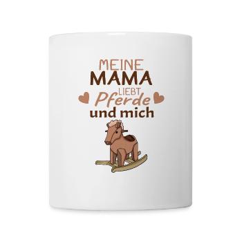 Baby Pferd Reiten Spruch - Tasse - Weiß - Vorne