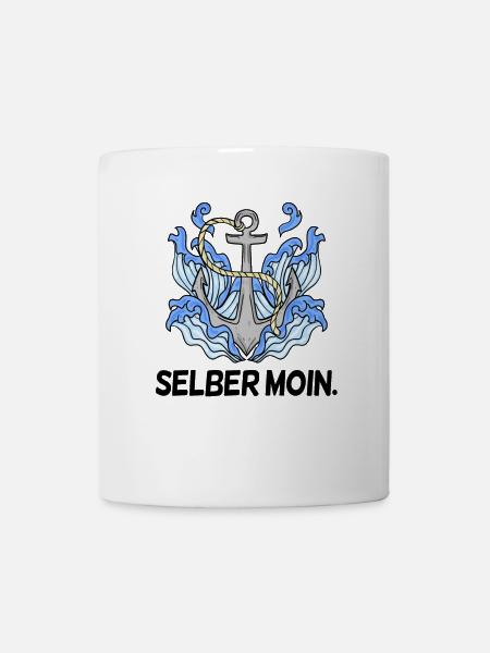 Selber Moin - Moin lustig - Tasse - Weiß