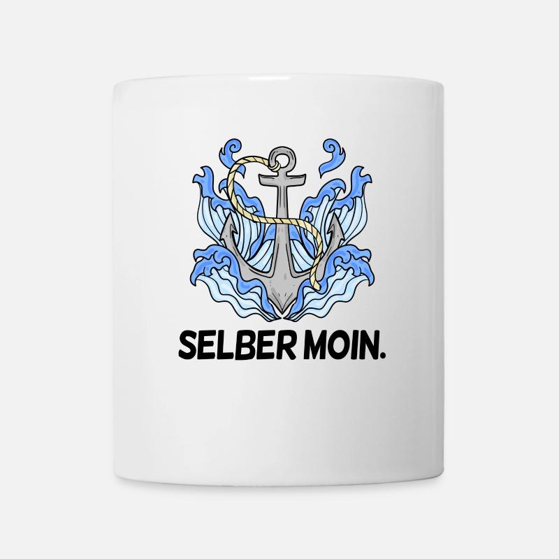 Selber Moin - Moin lustig - Tasse - Weiß