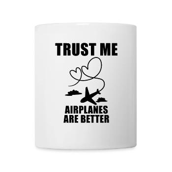 Cadeau de pilote d’avion - Mug blanc - blanc - Devant