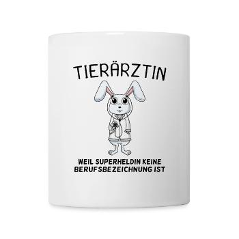 Tierärztin Hase Kaninchen - Tasse - Weiß - Vorne