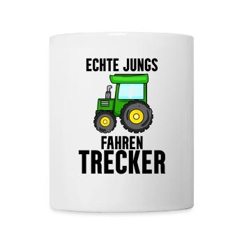 Trecker Bauer Landwirt Traktor Junge Geschenk - Tasse - Weiß - Vorne