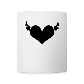 Ailes d’ange de cœur - Mug blanc - blanc - Devant