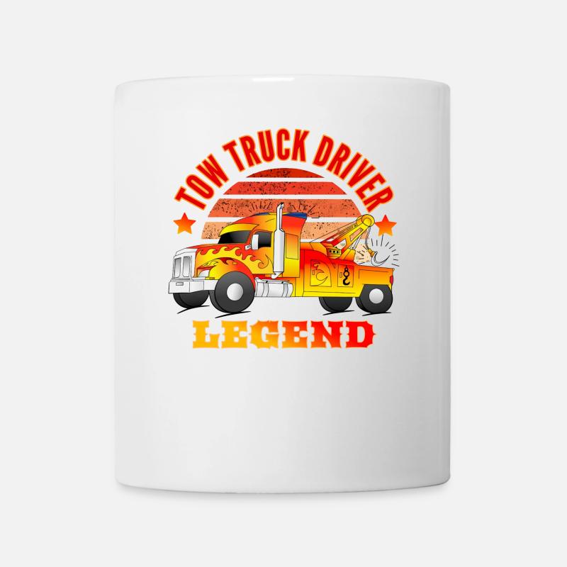 Tow Truck Driver Abschlepper Legende - Tasse - Weiß