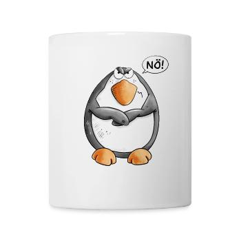 Nö Pinguin I Nein Statement Wildtier - Tasse - Weiß - Vorne
