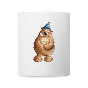 Zaubärer Zauberer Bär I Wortspiel Zauberkünstler - Tasse - Weiß - Vorne