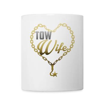 Abschleppwagen Fahrerin - Tasse - Weiß - Vorne