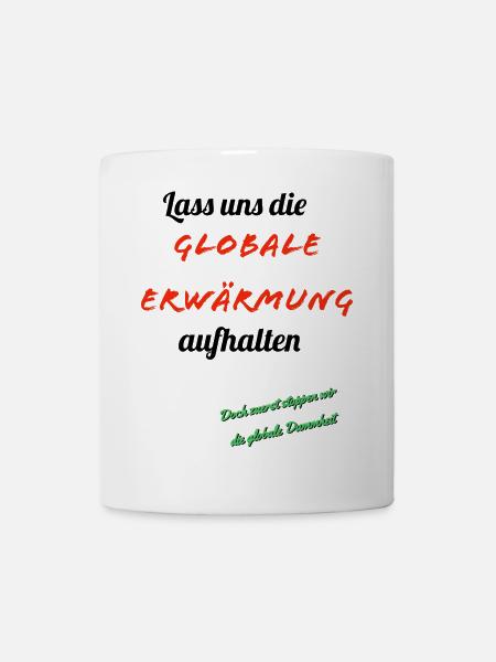 Global warming with humor - Mug - white