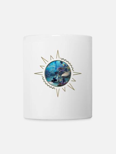 Wunderbare Meerjungfrau mit Quallen - Tasse - Weiß
