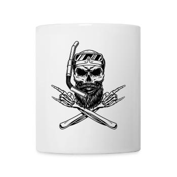 Plongeur Barbu Fan de Rock'n Roll - Mug blanc - blanc - Devant