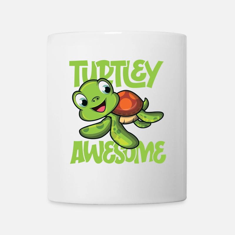 Turtley awesome - Tasse - Weiß