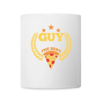 this guy makes the best pizza - Tasse - Weiß - Vorne