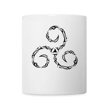 Triskèle Tribal Celte Breton - Mug blanc - blanc - Devant