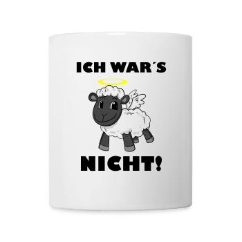 Schaf Engel - ich wars nicht - Tasse - Weiß - Vorne