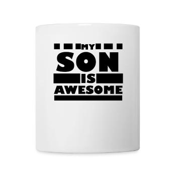 Mein Sohn Spruch für den Vater lustig - Tasse - Weiß - Vorne