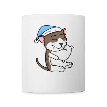 Katze Katzenrasse American Wirehair - Tasse - Weiß - Vorne