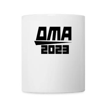 Oma 2023 Schwangerschaft verkünden - Tasse - Weiß - Vorne