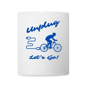 Unplug Let's Go - Tasse - Weiß - Vorne