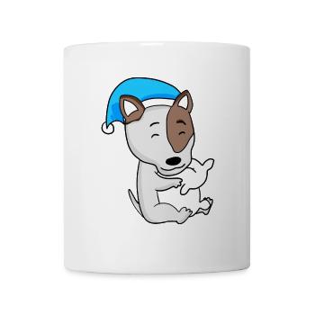 Hund Hunderasse Bullterrier - Tasse - Weiß - Vorne