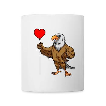 Eagle Bird Balloon Heart Wildlife Kids Child - Mug - white - Front