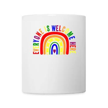 UNITY DAY Everyone is Welcome Here Boho Rainbow - Mug - white - Front