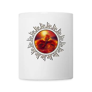 Wonderful phoenix over the ocean - Mug - white - Front