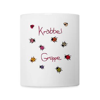 Krabbelgruppe, Kindergarten - Tasse - Weiß - Vorne