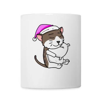 Katze Katzenrasse American Wirehair - Tasse - Weiß - Vorne