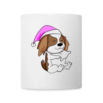 Dog dog breed Cavalier King Charles Spaniel - Mug - white - Front