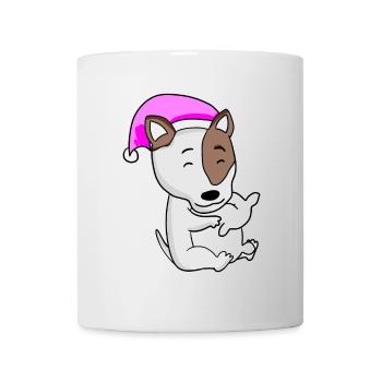 Hund Hunderasse Bullterrier - Tasse - Weiß - Vorne