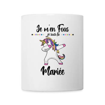 Je suis la future mariée evjf cadeau jeune fille - Mug blanc - blanc - Devant
