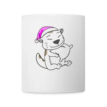 Katze Katzenrasse Devon Rex - Tasse - Weiß - Vorne