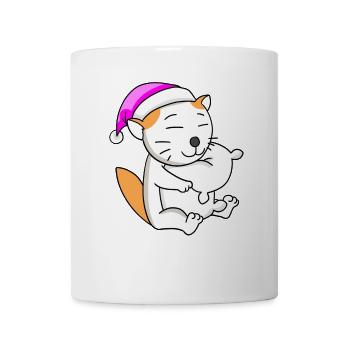 Katze Katzenrasse Selkirk Rex - Tasse - Weiß - Vorne