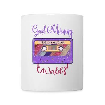 Retro Vintage 80's 90's Mixtape Cassette Tape Part - Mug blanc - blanc - Devant