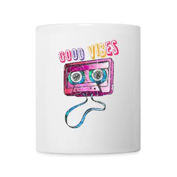 Retro Vintage Mixtape Cassette Tape 80's 90's Coût - Mug blanc - blanc - Devant
