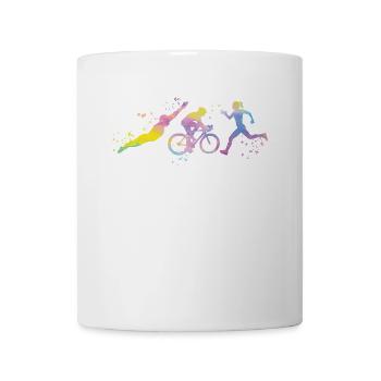 Watercolors Women Triathlon - Mug - white - Front