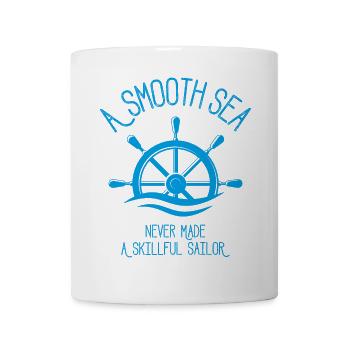 Mer calme, marin habile - Mug blanc - blanc - Devant