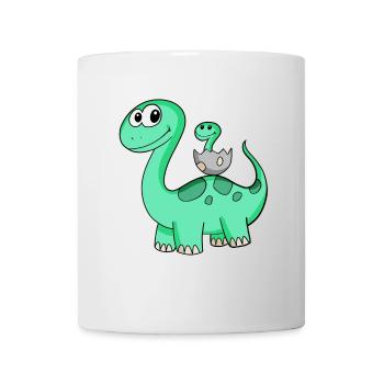 Dinosaurs with Baby Dinosaurs - Mug - white - Front