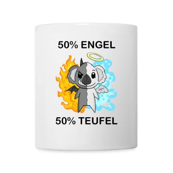 Koala - Engel und Teufel - Tasse - Weiß - Vorne