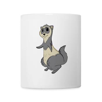 Frettchen - Tasse - Weiß - Vorne