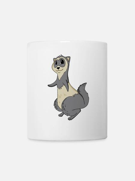 Frettchen - Tasse - Weiß