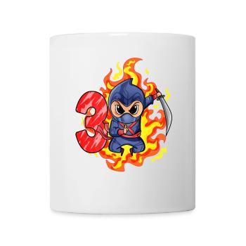 3rd Birthday Boy 3 years old Ninja - Mug - white - Front