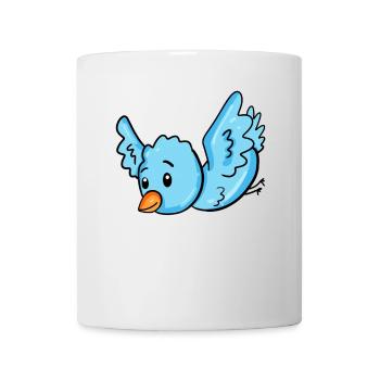 Vogel Blau - Tasse - Weiß - Vorne
