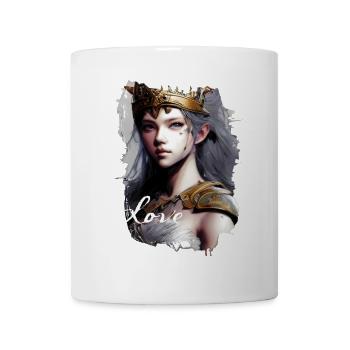 Walküre Amazone Kriegerin Fine Art - Tasse - Weiß - Vorne