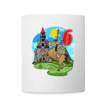 Chevalier 6ème Anniversaire 6 Ans Jeune Cadeau - Mug blanc - blanc - Devant
