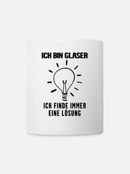 Glaser Beruf Ausbildung - Tasse - Weiß